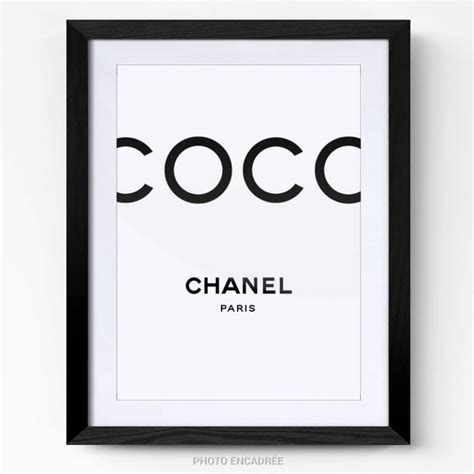 Tableau Coco Chanel avec Cadre 